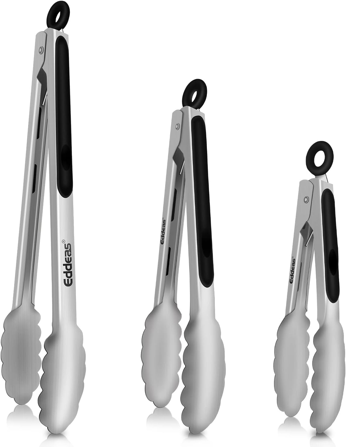Tongs For Cooking - Heat Resistant 600 Degrees Stainless Steel Kitchen Tong