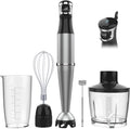 Turelar Immersion Blender Handheld Corded Hand Blenders Set 1100W, Trigger Variable Speed 5 in 1 Stick Emulsifier with Chopper