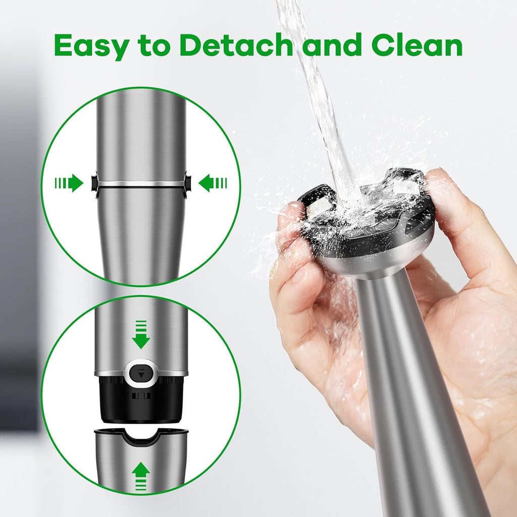 Turelar Immersion Blender Handheld Corded Hand Blenders Set 1100W, Trigger Variable Speed 5 in 1 Stick Emulsifier with Chopper